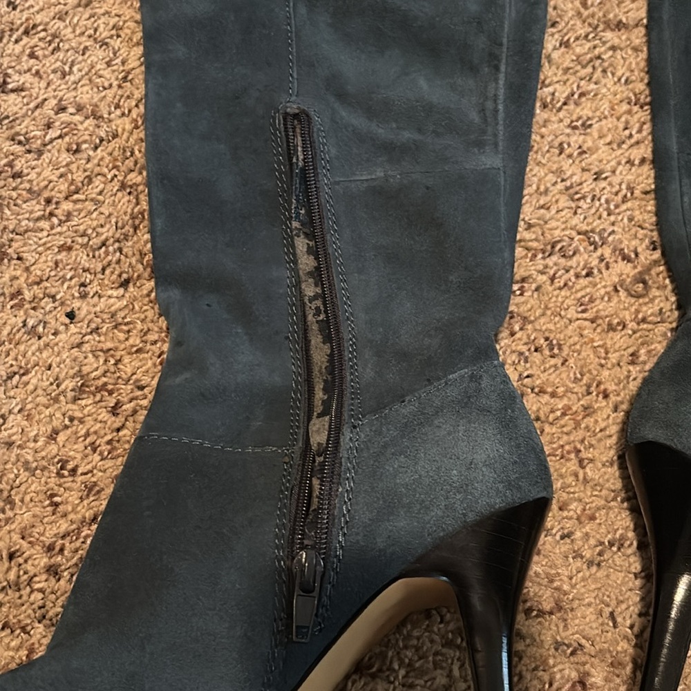 Nine West Over the Knee Blue Boots size 9.5 - Picture 5 of 6